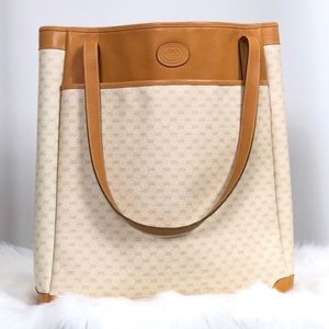 Rare GUCCI GG Microguccissima Large 15” Beige Tote
